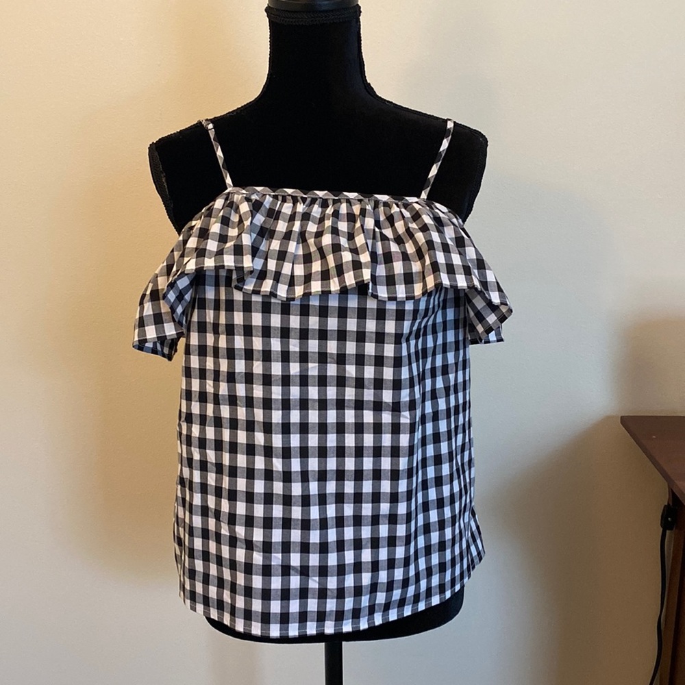 White/black summer top Size Small